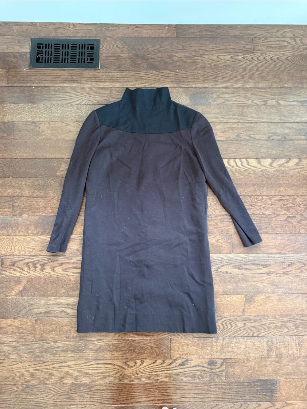 Bill Blass Black Knit Long Sleeve Dress